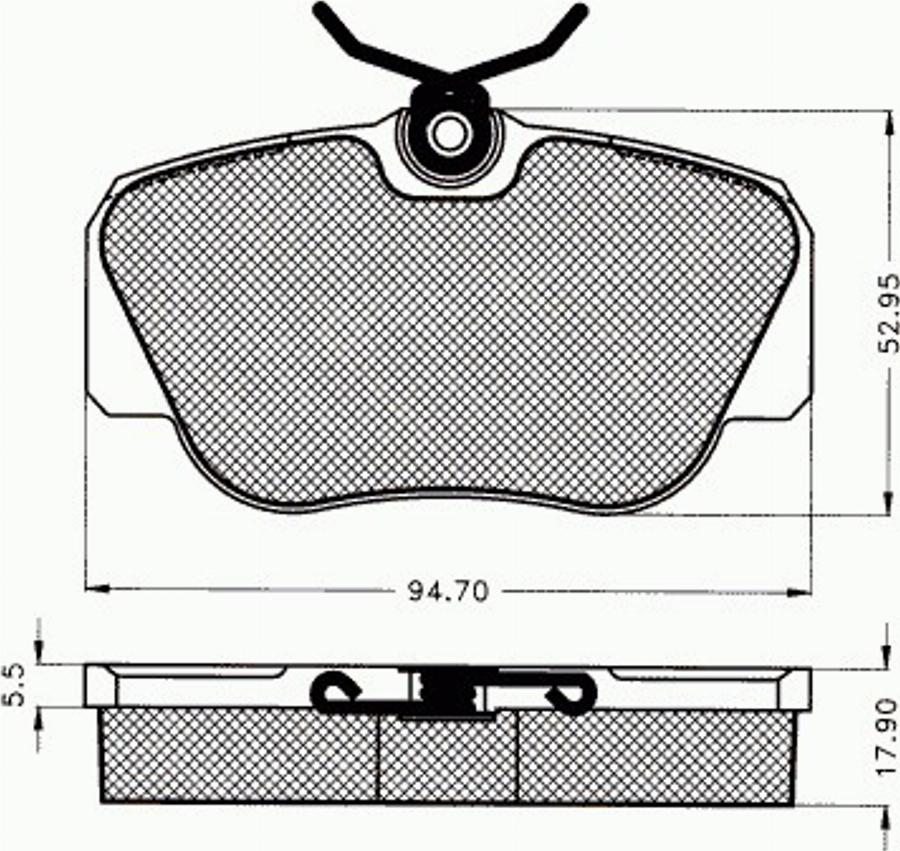 Pex 7.114 - Bremžu uzliku kompl., Disku bremzes autospares.lv