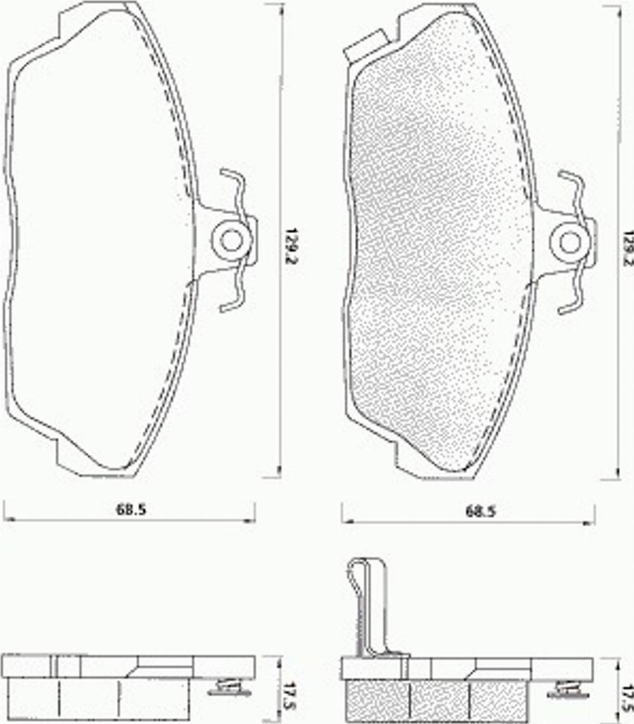 Pex 7133 - Bremžu uzliku kompl., Disku bremzes autospares.lv