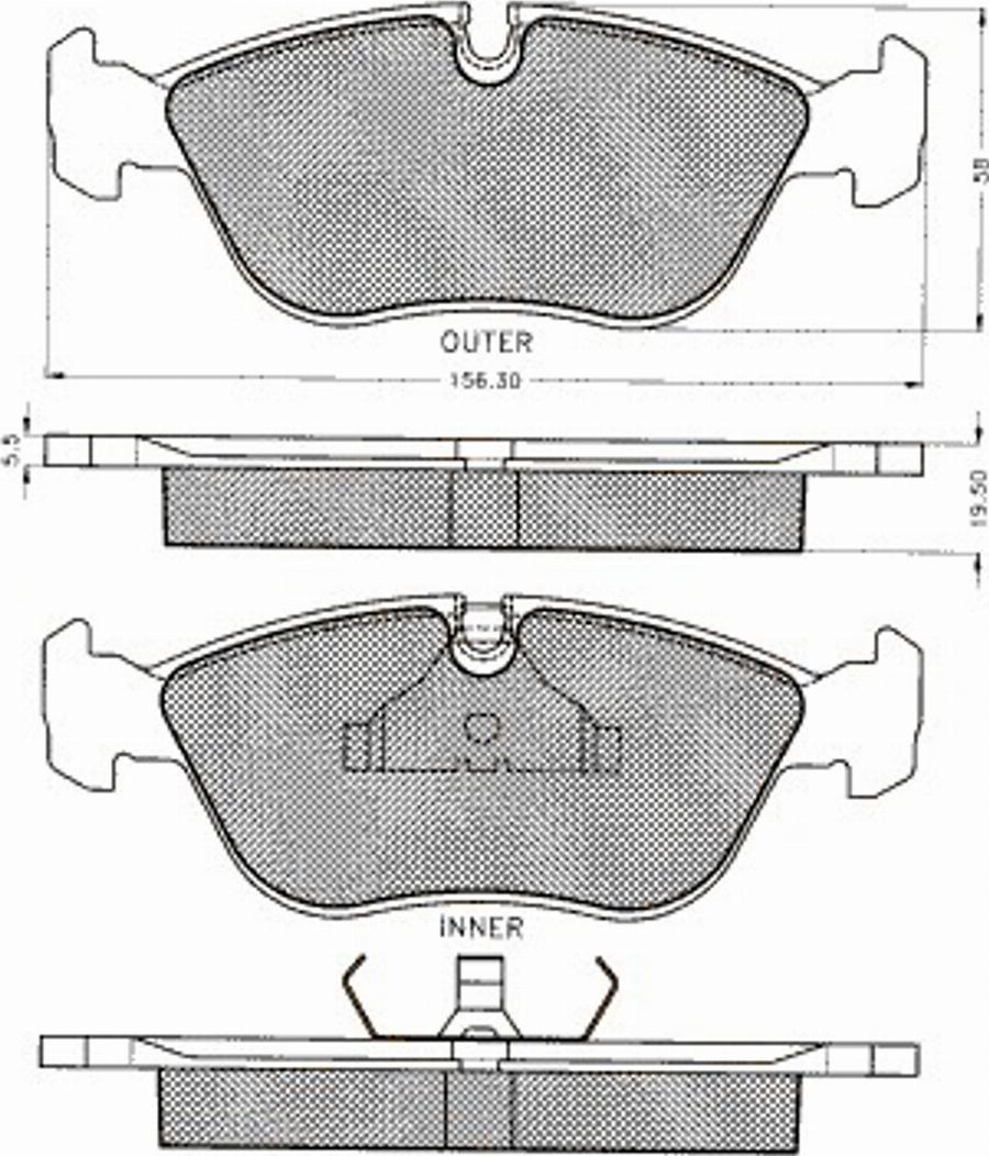 Pex 7137S - Brake Pad Set, disc brake www.autospares.lv