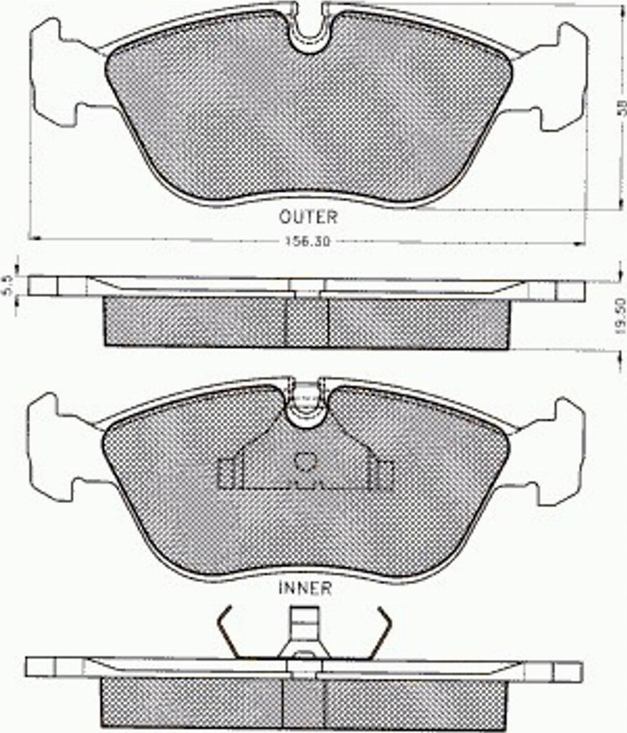 Pex 7137 - Brake Pad Set, disc brake www.autospares.lv