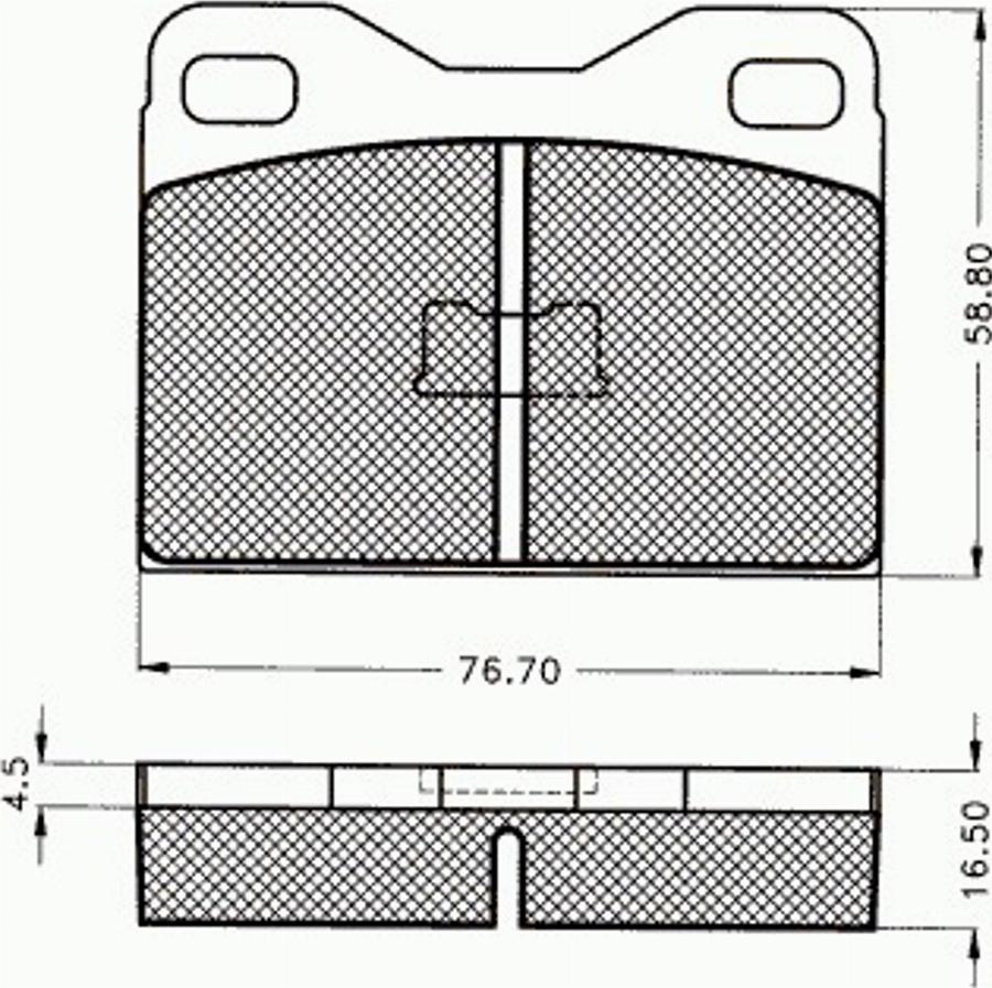 Pex 7175 - Тормозные колодки, дисковые, комплект www.autospares.lv