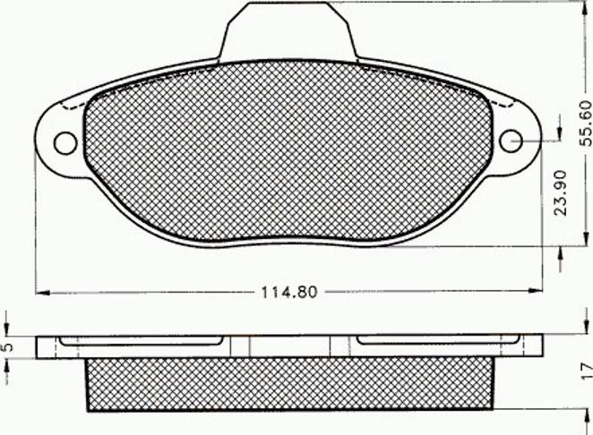 Pex 7.395 - Brake Pad Set, disc brake www.autospares.lv