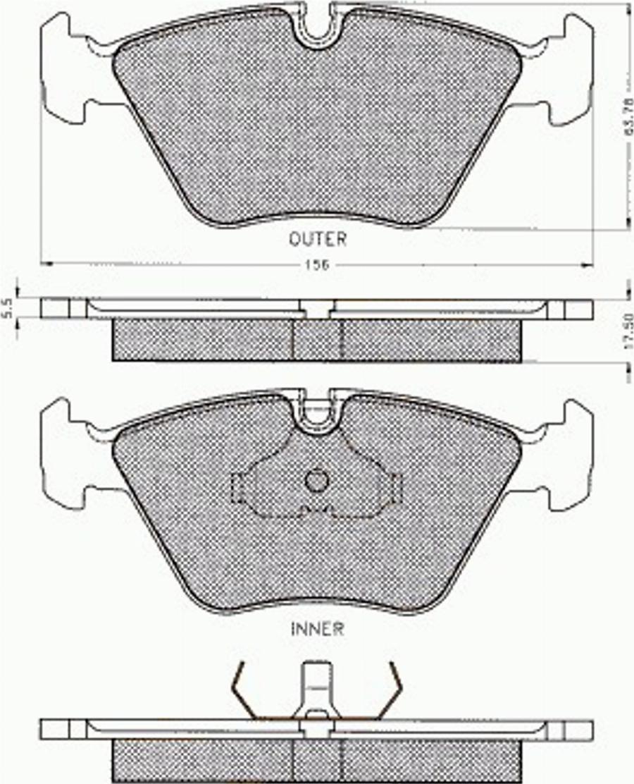 Pex 7350 - Brake Pad Set, disc brake www.autospares.lv