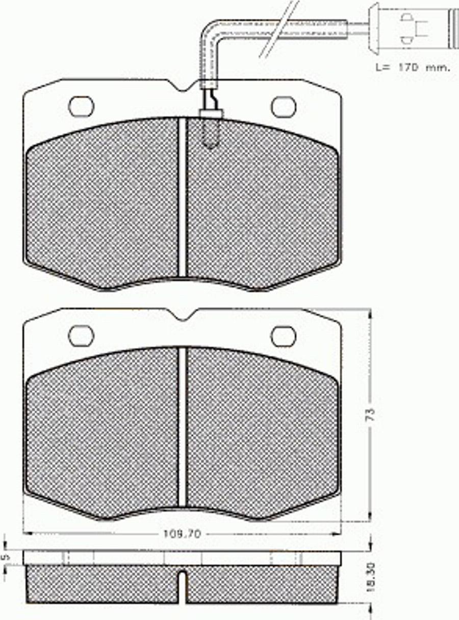 Pex 7353 - Bremžu uzliku kompl., Disku bremzes autospares.lv