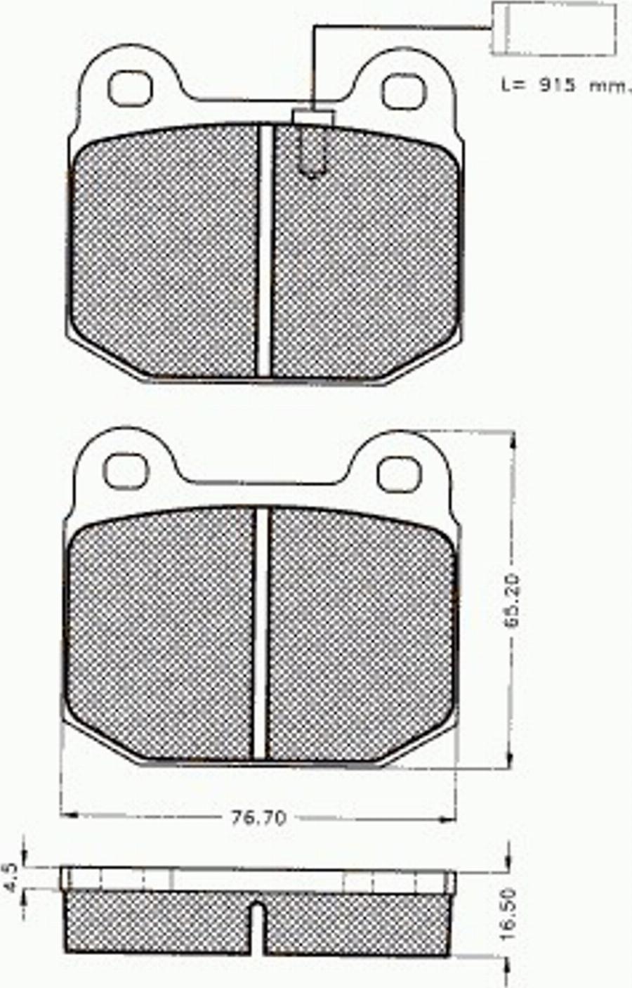 Pex 7366 - Тормозные колодки, дисковые, комплект www.autospares.lv