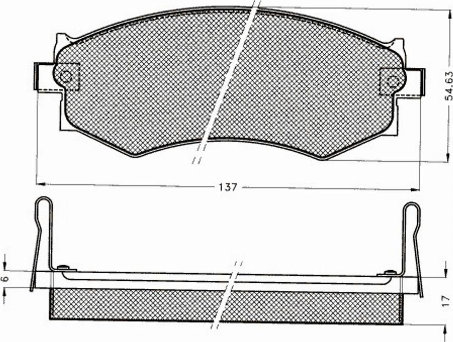 Pex 7384S - Bremžu uzliku kompl., Disku bremzes www.autospares.lv