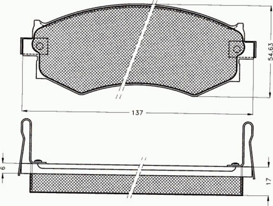 Pex 7384 - Brake Pad Set, disc brake www.autospares.lv