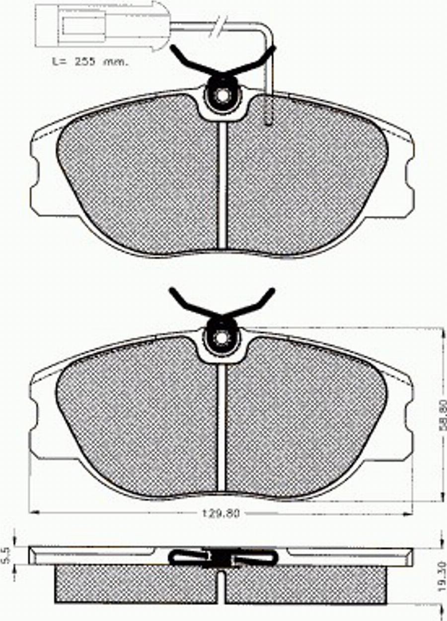 Pex 7327 - Brake Pad Set, disc brake www.autospares.lv