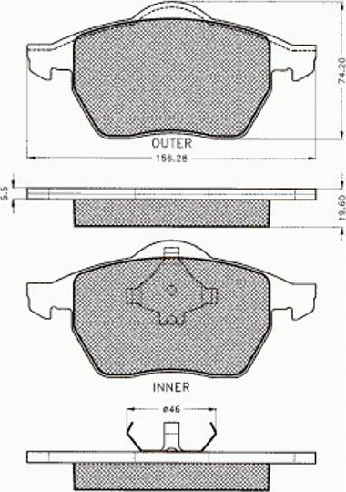 Pex 7.295 - Тормозные колодки, дисковые, комплект www.autospares.lv