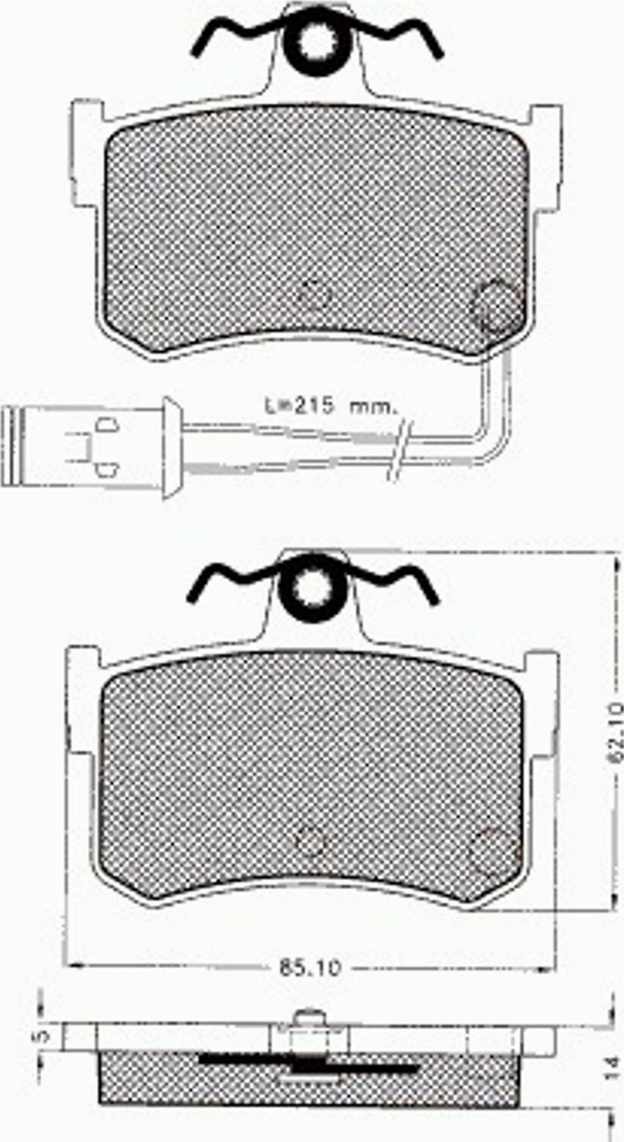 Pex 7246 - Brake Pad Set, disc brake www.autospares.lv