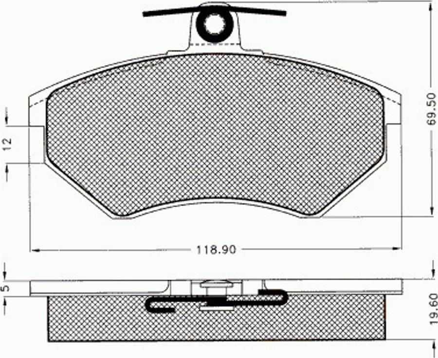 Pex 7240 - Тормозные колодки, дисковые, комплект www.autospares.lv