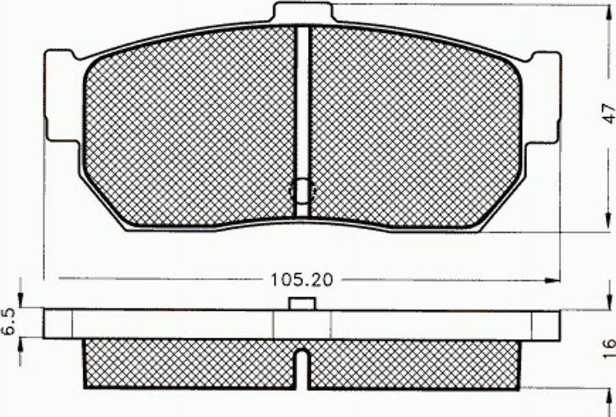 Pex 7243 - Bremžu uzliku kompl., Disku bremzes autospares.lv