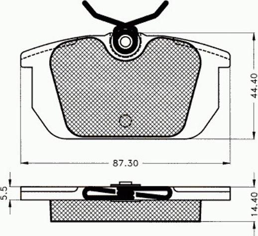 Pex 7.256 - Bremžu uzliku kompl., Disku bremzes autospares.lv