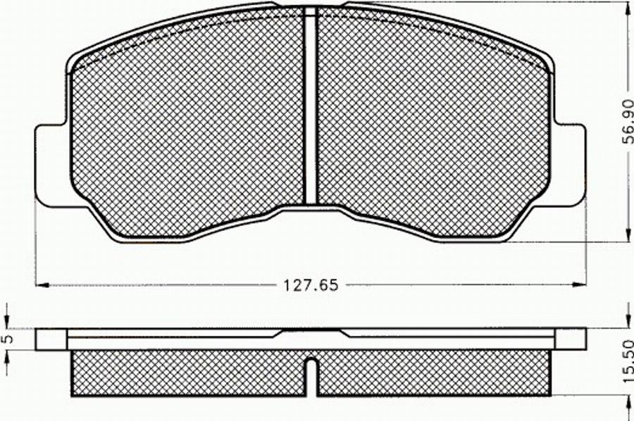 Pex 7267 - Тормозные колодки, дисковые, комплект www.autospares.lv