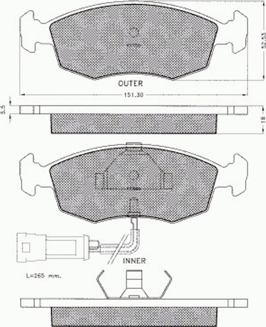 Pex 7215 - Тормозные колодки, дисковые, комплект www.autospares.lv