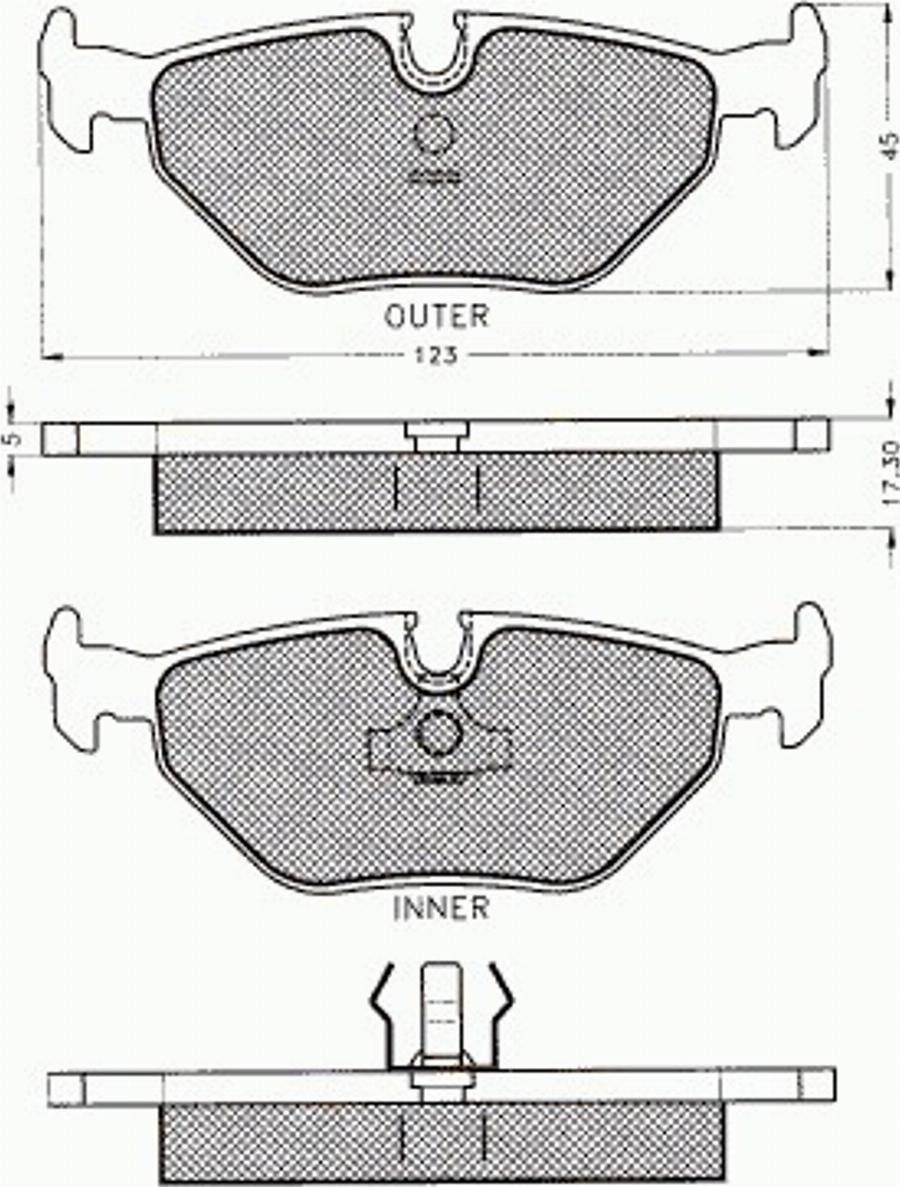 Pex 7212 - Brake Pad Set, disc brake www.autospares.lv