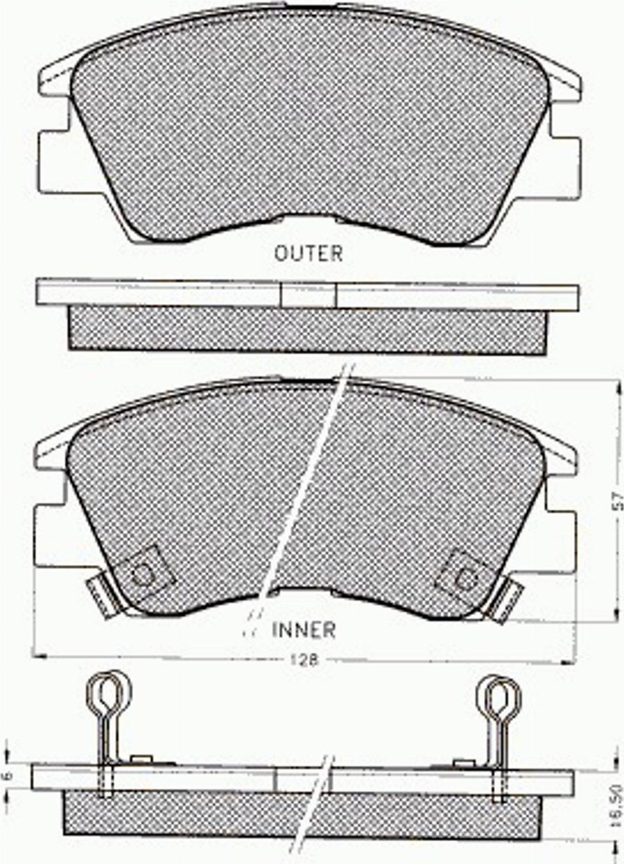 Pex 7220 - Тормозные колодки, дисковые, комплект www.autospares.lv