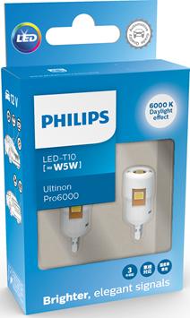 PHILIPS 11961CU60X2 - Лампа накаливания, освещение салона www.autospares.lv