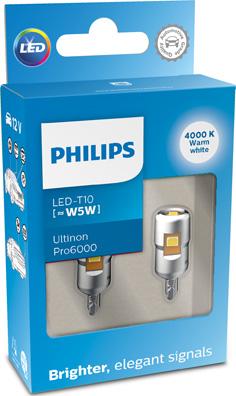 PHILIPS 11961WU60X2 - Kvēlspuldze, Salona telpas apgaismojums www.autospares.lv