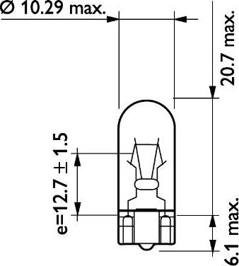 PHILIPS 13960CP - Kvēlspuldze, Instrumentu paneļa apgaismojums www.autospares.lv