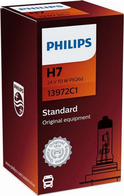 PHILIPS 13972C1 - Kvēlspuldze, Tālās gaismas lukturis www.autospares.lv