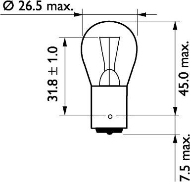 PHILIPS 13498CP - Лампа накаливания, фонарь указателя поворота www.autospares.lv