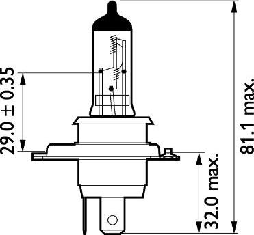 PHILIPS 13342MDBVS2 - Лампа накаливания, фара дальнего света www.autospares.lv