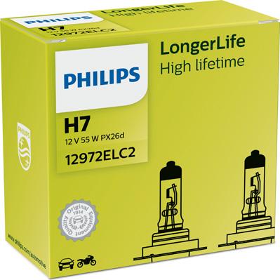 PHILIPS 12972ELC2 - Kvēlspuldze, Tālās gaismas lukturis www.autospares.lv