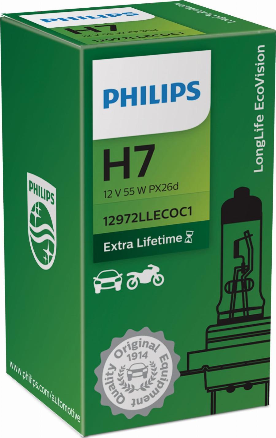 PHILIPS 12972LLECO - Kvēlspuldze www.autospares.lv