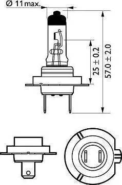 PHILIPS 12972 - Bulb, daytime running light www.autospares.lv