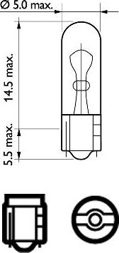 PHILIPS 12061CP - Kvēlspuldze, Bremžu signāla lukturis www.autospares.lv