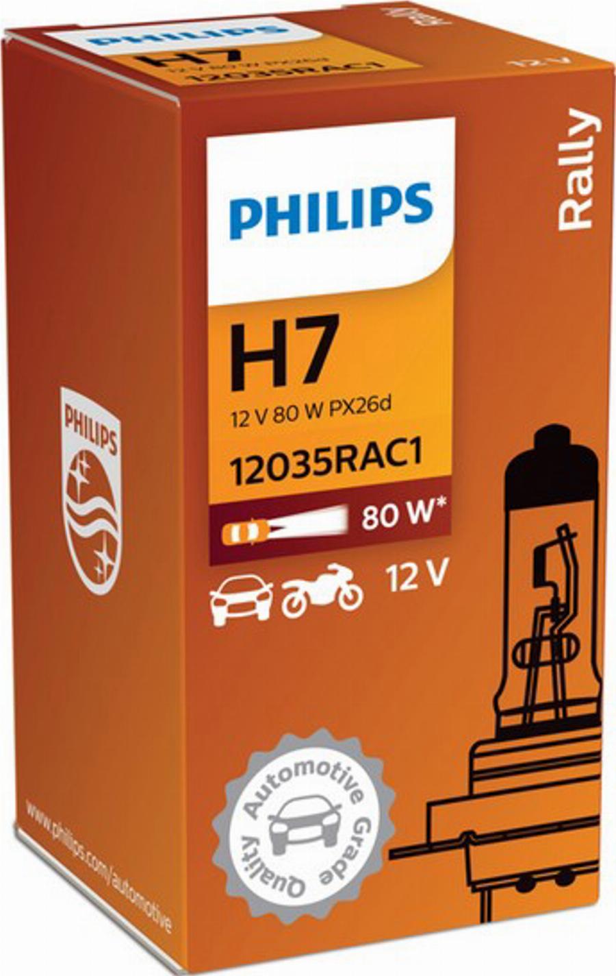 PHILIPS 12035RAC1 - Kvēlspuldze, Tālās gaismas lukturis www.autospares.lv