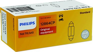 PHILIPS 12864CP - Kvēlspuldze, Numura apgaismojuma lukturis www.autospares.lv