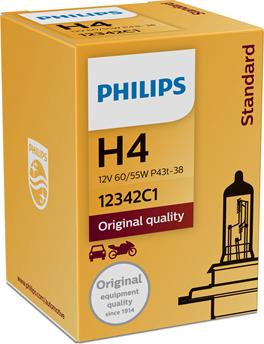 PHILIPS 12342C1 - Kvēlspuldze, Tālās gaismas lukturis www.autospares.lv