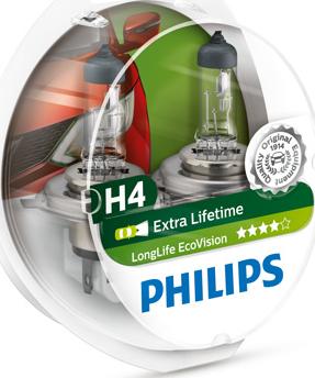 PHILIPS 12342LLECOS2 - Лампа накаливания, фара дальнего света www.autospares.lv