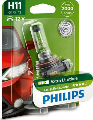 PHILIPS 12362LLECOB1 - Лампа накаливания, фара дальнего света www.autospares.lv