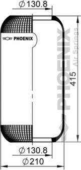 Phoenix 1 E 21 D - Pneimoatsperes spilvens, Pneimopiekare www.autospares.lv