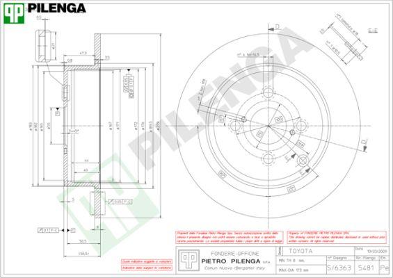 Pilenga 5481 - Bremžu diski autospares.lv