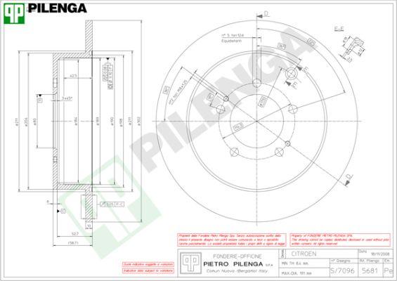 Pilenga 5681 - Bremžu diski www.autospares.lv