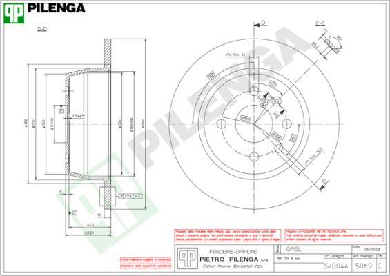 Pilenga 5069 - Bremžu diski autospares.lv