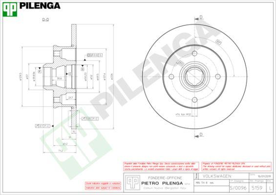 Pilenga 5159 - Bremžu diski autospares.lv