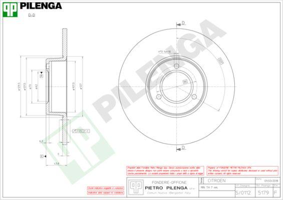 Pilenga 5179 - Bremžu diski www.autospares.lv