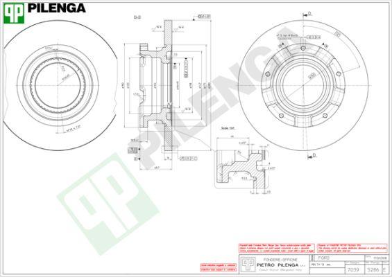 Pilenga 5286 - Brake Disc www.autospares.lv