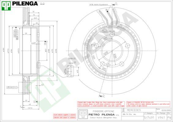 Pilenga V941 - Bremžu diski www.autospares.lv