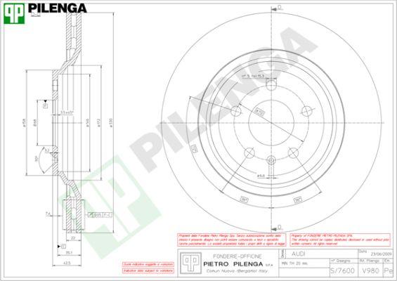 Pilenga V980 - Bremžu diski www.autospares.lv