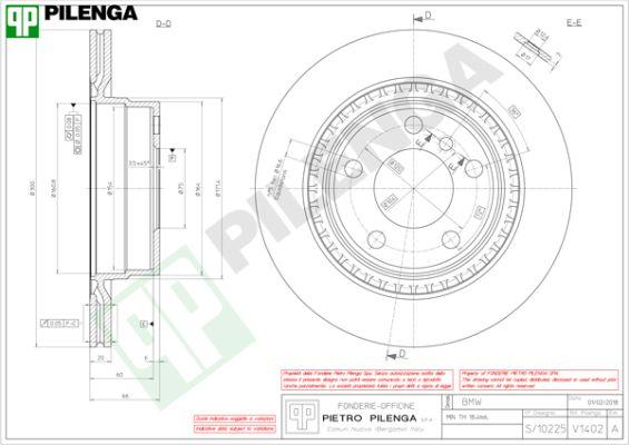 Pilenga V1402 - Bremžu diski autospares.lv