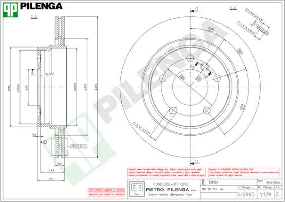 Pilenga V129 - Тормозной диск www.autospares.lv