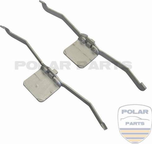 PolarParts 10004424 - Комплектующие, тормозные колодки www.autospares.lv