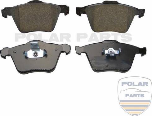 PolarParts 10000658 - Bremžu uzliku kompl., Disku bremzes www.autospares.lv