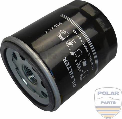 PolarParts 10000028 - Масляный фильтр www.autospares.lv